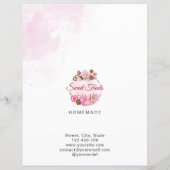 Sweet Treats Bakkerij prijslijst (Achterkant)