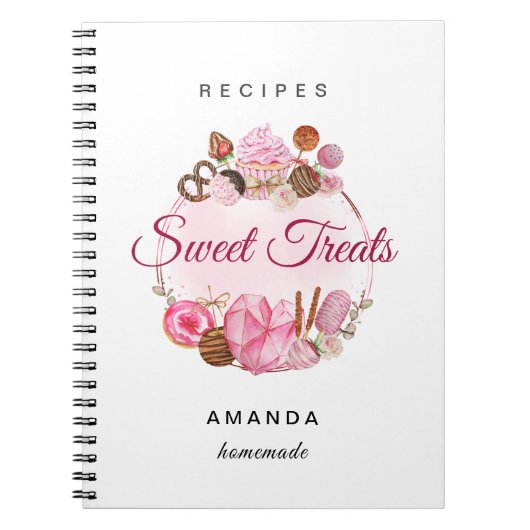 Sweet Treats Bakkerij Recepten Notitieboek (Voorkant)