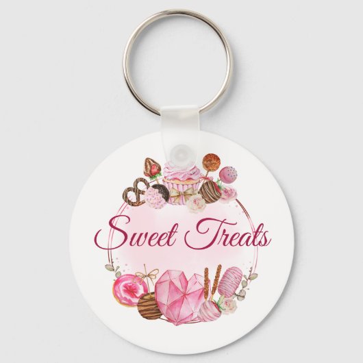Sweet Treats Bakkerij Sleutelhanger (Voorkant)