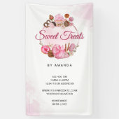 Sweet Treats Bakkerij Spandoek (Verticaal)