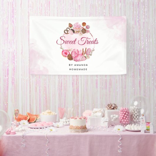 Sweet Treats Bakkerij Spandoek (Feest)