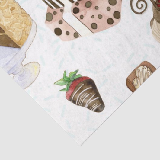 Sweet Treats Chocolade Cupcakes Decoupage Tissuepapier (Detail)