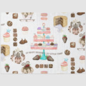 Sweet Treats Chocolade Cupcakes Decoupage Tissuepapier (Voorkant)
