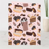 Sweet Treats Chocolade Donut Mocha Pindakaas Kaart (Achterkant)