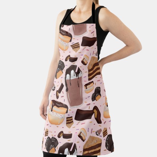 Sweet Treats Chocolade Donut Mocha Pindakaas Schort (Insitu)