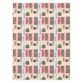 Sweet Treats Chocolate Fondue Dessert Marshmallow Tafelkleed (Voorkant)