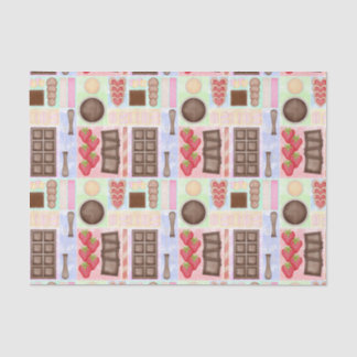 Sweet Treats Chocolate Fondue Dessert Marshmallow Tissuepapier