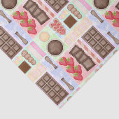 Sweet Treats Chocolate Fondue Dessert Marshmallow Tissuepapier (Detail)