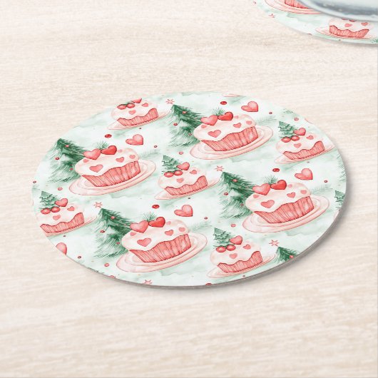 Sweet Treats Christmas Paper Onderzetters (Gebogen)