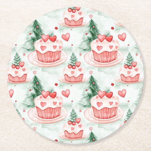 Sweet Treats Christmas Paper Onderzetters (Voorkant)
