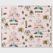 Sweet Treats Cupcakes Chocolade in Cakes Decoupage Cadeaupapier (Vlak)