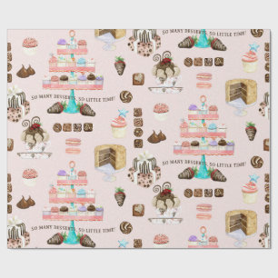 Sweet Treats Cupcakes Chocolade in Cakes Decoupage Cadeaupapier
