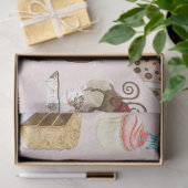 Sweet Treats Cupcakes Chocolade in Cakes Decoupage Tissuepapier (Geschenk)