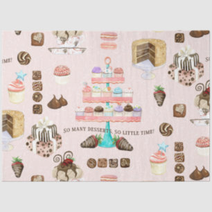Sweet Treats Cupcakes Chocolade in Cakes Decoupage Tissuepapier