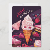 Sweet Treats & Delights - Speelse Eerste Verjaarda Kaart (Voorkant)