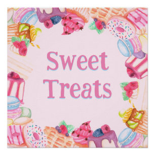 Sweet Treats Desserts Roze Perfect Poster