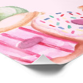 Sweet Treats Desserts Roze Perfect Poster (Hoek)