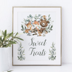 Sweet Treats Eucalyptus Woodland Baby Dieren Poster