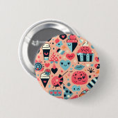 Sweet Treats Fiesta Ronde Button 5,7 Cm (Voorkant /achterkant)