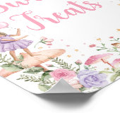 Sweet Treats Floral Fairy Garden Verjaardagsteken Poster (Hoek)