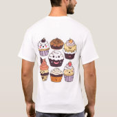 Sweet Treats Halloween Cupcakes T-shirt (Achterkant)