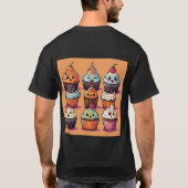 Sweet Treats Halloween Cupcakes T-shirt (Achterkant)
