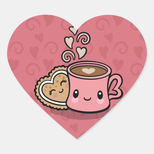 Sweet Treats hart stickers (Voorkant)