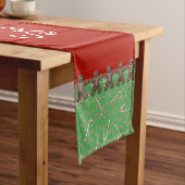 Sweet Treats Holiday Snoep Buffet Gingerbread Here Korte Tafelloper (Voorbeeld)