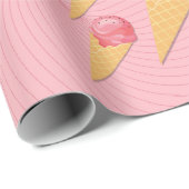 Sweet Treats Ice Cream Cone Wrapping Paper Cadeaupapier (Rol Hoek)