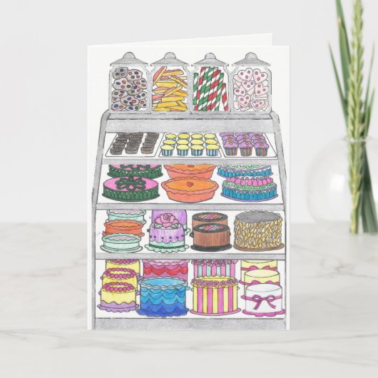 Sweet Treats in Hoesje Verjaardag Kaart (Voorkant)