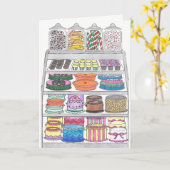 Sweet Treats in Hoesje Verjaardag Kaart (Gele Bloem)