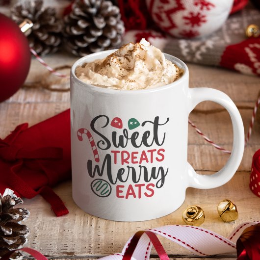 Sweet Treats Merry Eats Cute Christmas Koffiemok