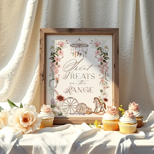 Sweet Treats op het gebied van wilde Westerne Baby Poster