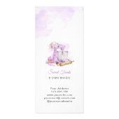 Sweet Treats Paarse Prijs Reclamekaart (Achterkant)