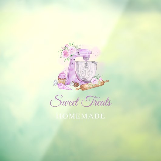 Sweet Treats Paarse Raamsticker (Vel 3)