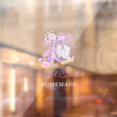 Sweet Treats Paarse Raamsticker (Vel 2)