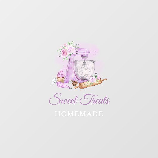 Sweet Treats Paarse Raamsticker (Vel)