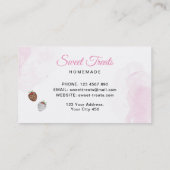Sweet Treats Roze Bakkerij Visitekaartje (Achterkant)