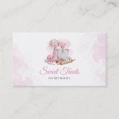 Sweet Treats Roze Bakkerij Visitekaartje (Voorkant)