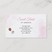 Sweet Treats Roze Bakkerij Visitekaartje (Achterkant)