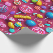 Sweet Treats Snoep-thema Cadeaupapier (Hoek)
