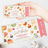 Sweet Treats Verjaardag Geef een ticket toe Kaart