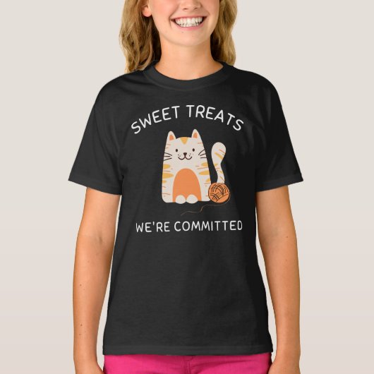 Sweet Treats, We're Committed - Kid's T-Shirt (Voorkant)