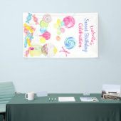 Sweet Treedt Snoep Girl Birthday Lollipop Spandoek (Beurs)