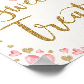 Sweet Treedt Valentijnse Baby shower Birthday Part Poster (Hoek)