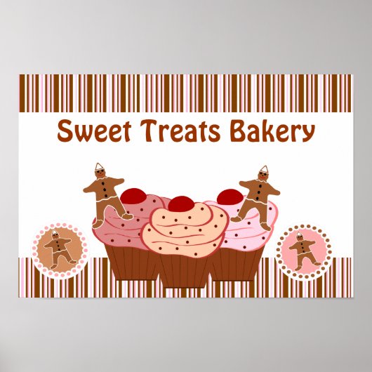 Sweet Trees Bakery Business Poster (Voorkant)