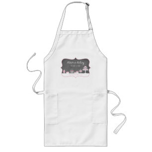 Sweet Trees Chalkboard Bakery Business Apron Lang Schort