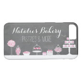 Sweet Trees Chalkboard Bakery Case-Mate iPhone Case (Achterkant (Horizontaal))