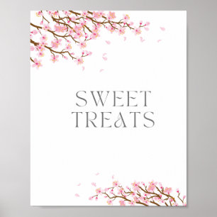Sweet Trees Cherry Blossom Sign for Vrijgezellenfe Poster