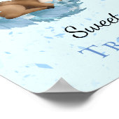 Sweet Trees Cute Little Bambi blue wolds sel Poster (Hoek)